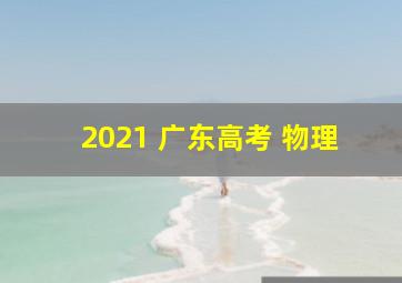 2021 广东高考 物理